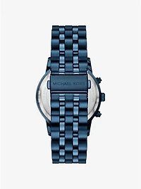 Oversized Hutton Blue-Tone Watch