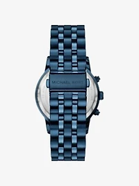 Oversized Hutton Blue-Tone Watch