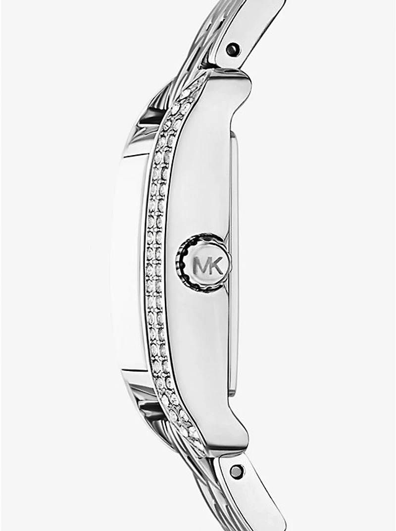 Mini Monroe Pavé Silver-Tone Watch