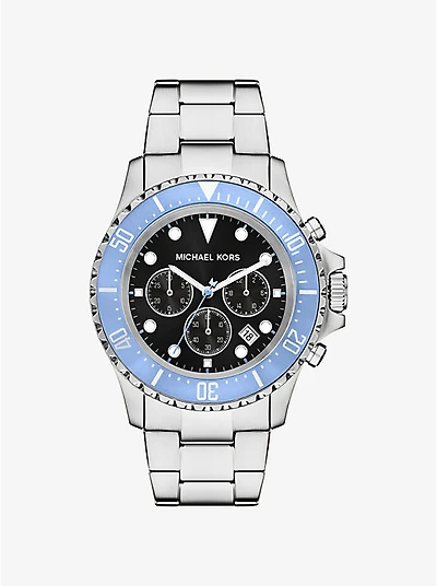 Oversized Everest Silver-Tone Watch