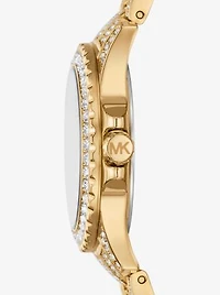 Mini Everest Pavé Gold-Tone Watch