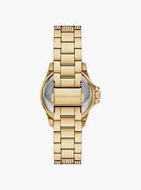 Mini Everest Pavé Gold-Tone Watch