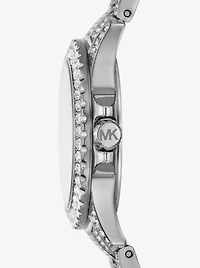 Mini Everest Pavé Silver-Tone Watch