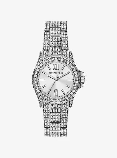 Mini Everest Pavé Silver-Tone Watch