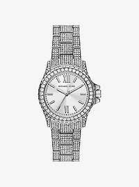 Mini Everest Pavé Silver-Tone Watch