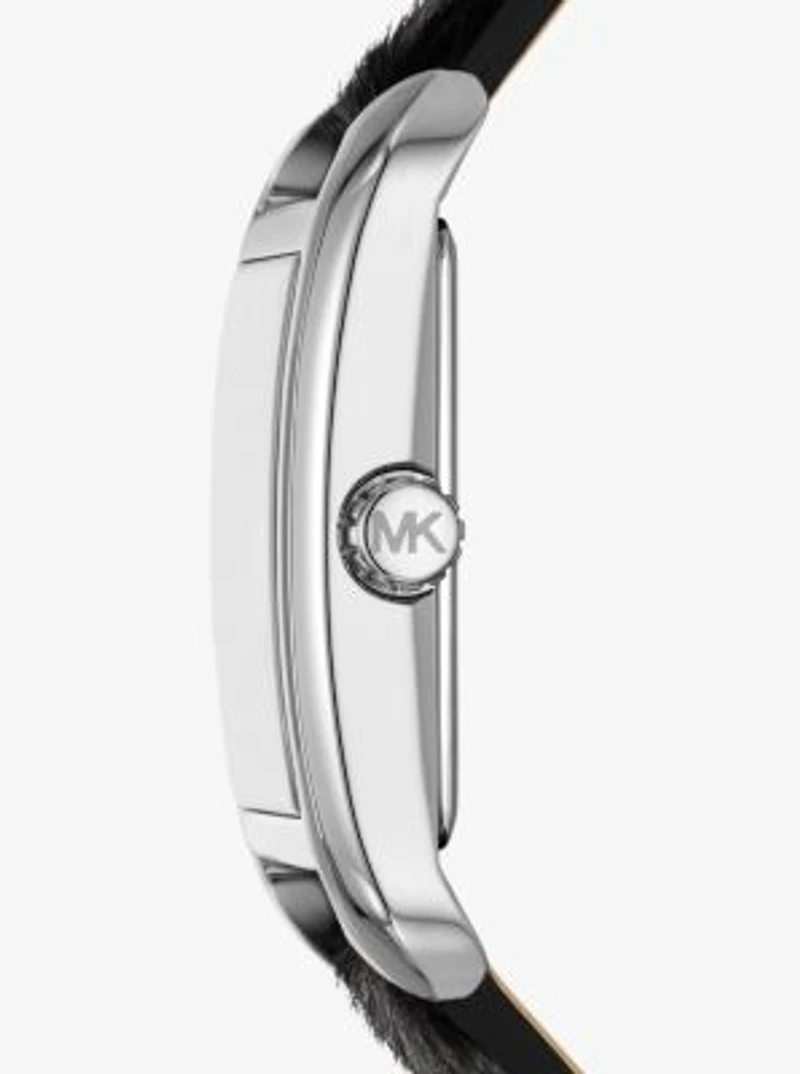 Monroe Leopard Print Calf Hair Watch