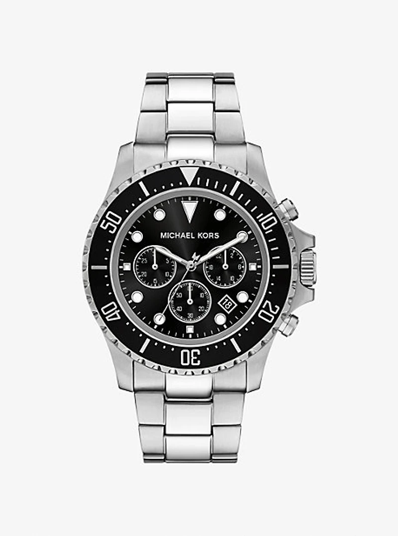 Oversized Everest Silver-Tone Watch