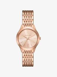 Mini Aspyn Rose Gold-Tone Watch