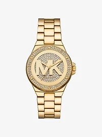Lennox Pavé Gold-Tone Watch