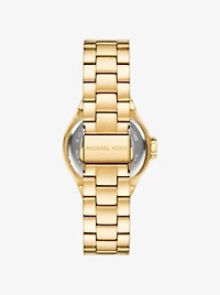 Lennox Pavé Gold-Tone Watch