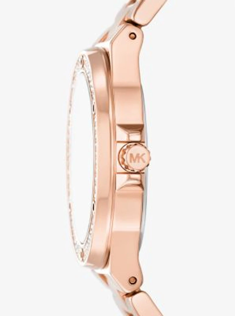 Lennox Pavé Rose Gold-Tone Watch
