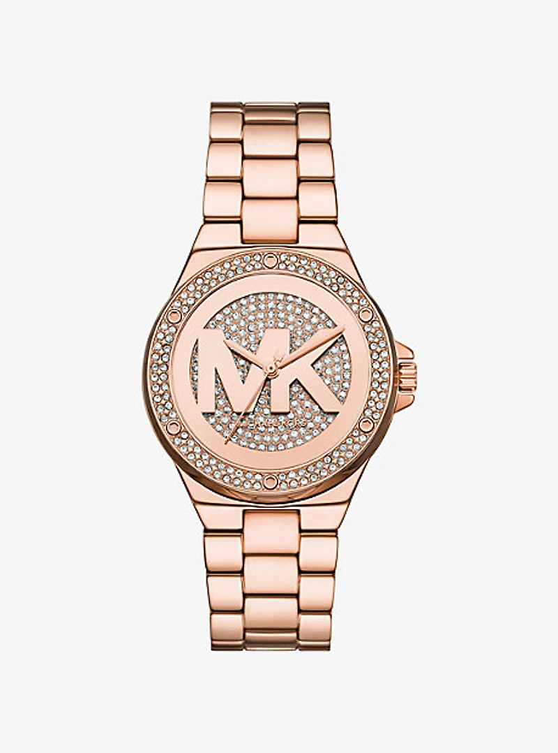 Lennox Pavé Rose Gold-Tone Watch