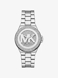 Lennox Pavé Silver-Tone Watch