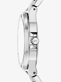 Lennox Pavé Silver-Tone Watch