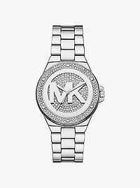 Lennox Pavé Silver-Tone Watch