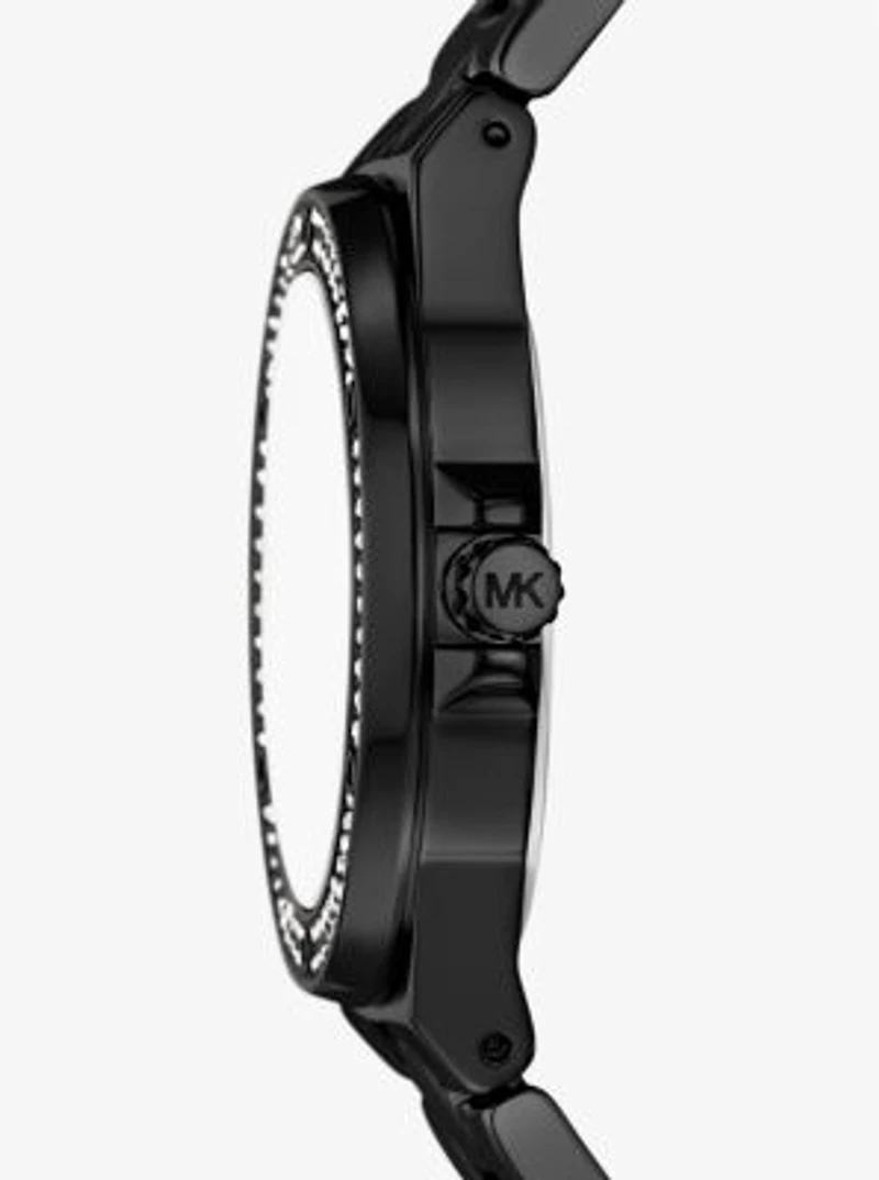 Lennox Pavé Black-Tone Watch
