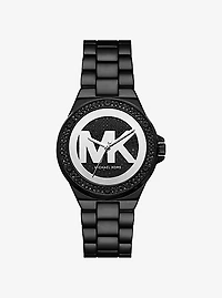 Lennox Pavé Black-Tone Watch