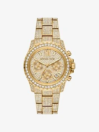 Oversized Everest Pavé Gold-Tone Watch