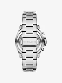 Oversized Everest Pavé Silver-Tone Watch