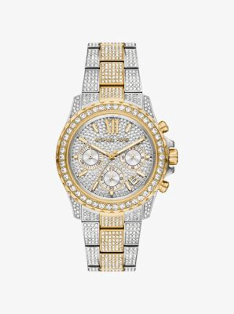 Oversized Everest Pavé Two-Tone Watch