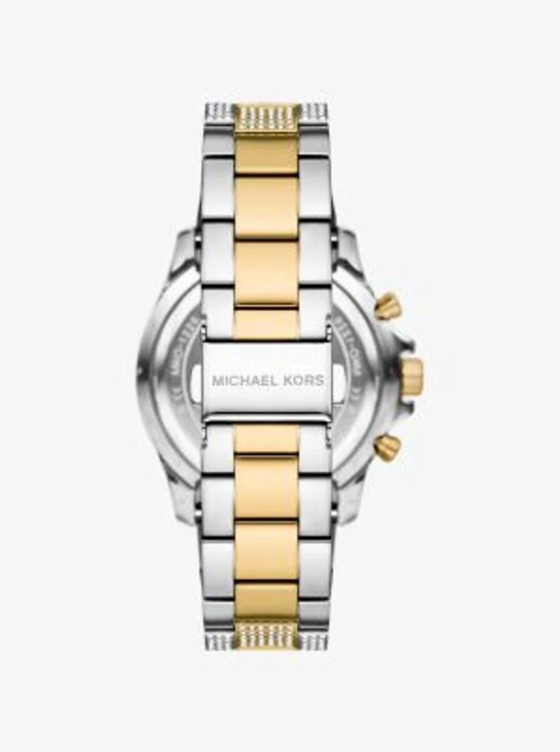 Oversized Everest Pavé Two-Tone Watch