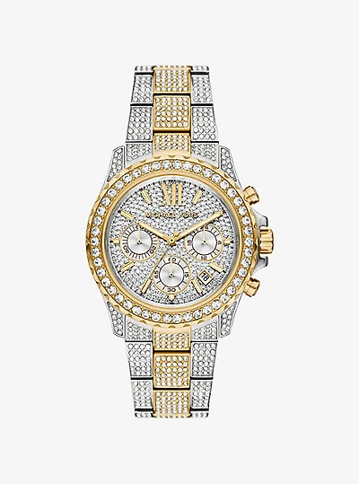 Oversized Everest Pavé Two-Tone Watch