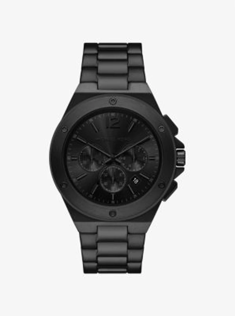 Oversized Lennox Black-Tone Watch
