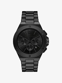 Oversized Lennox Black-Tone Watch