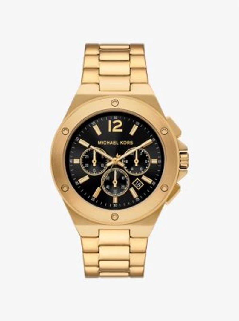 Oversized Lennox Gold-Tone Watch