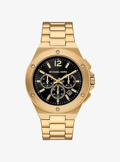 Oversized Lennox Gold-Tone Watch