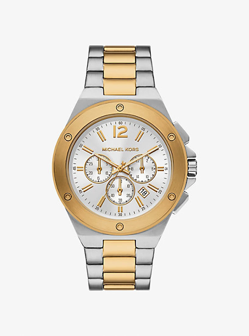 Oversized Lennox Two-Tone Watch