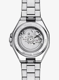 Oversized Callum Pavé Silver-Tone Watch