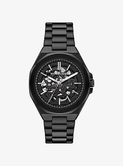 Oversized Callum Black-Tone Watch