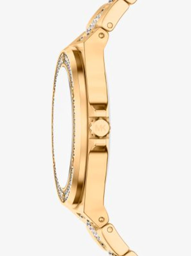 Lennox Pavé Gold-Tone Watch