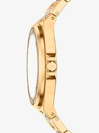 Lennox Pavé Gold-Tone Watch