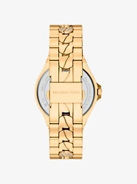 Lennox Pavé Gold-Tone Watch
