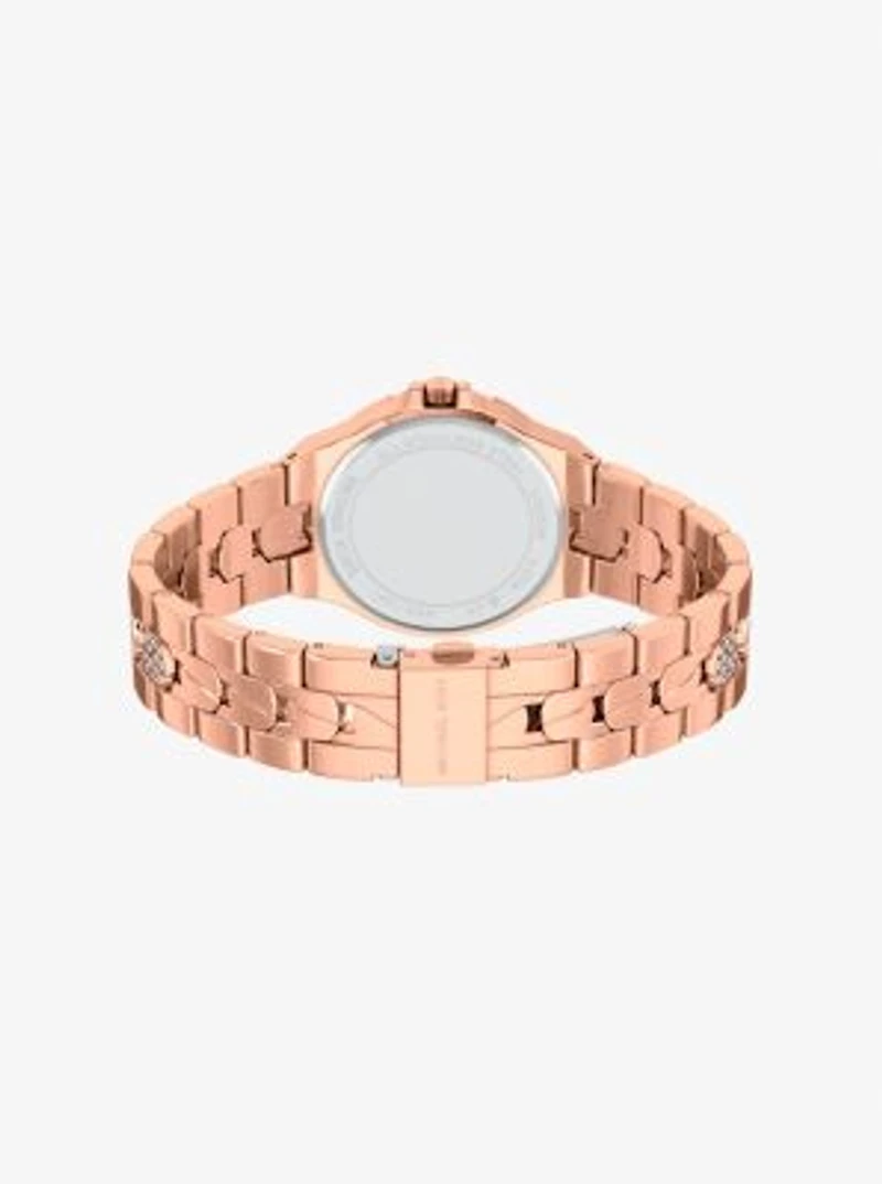Lennox Pavé Rose Gold-Tone Watch