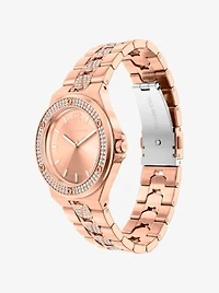 Lennox Pavé Rose Gold-Tone Watch