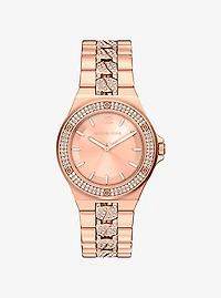 Lennox Pavé Rose Gold-Tone Watch