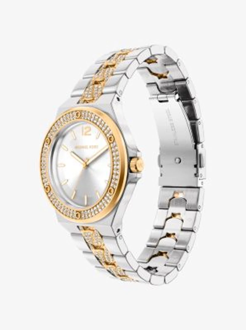 Lennox Pavé Two-Tone Watch
