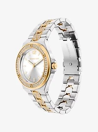 Lennox Pavé Two-Tone Watch