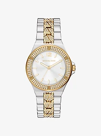 Lennox Pavé Two-Tone Watch