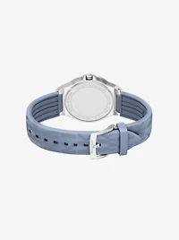 Lennox Pavé Silver-Tone and Logo Strap Watch