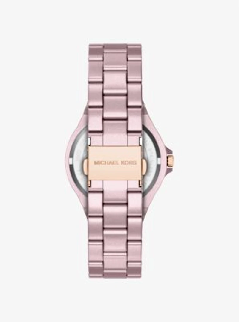 Mini Lennox Pavé Pink-Tone Watch