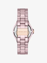 Mini Lennox Pavé Pink-Tone Watch