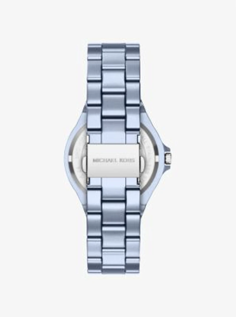Mini Lennox Pavé Blue-Tone Watch