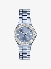 Mini Lennox Pavé Blue-Tone Watch