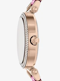 Oversized Parker Pavé Pink-Tone Watch