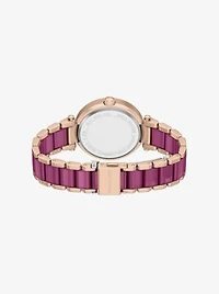 Oversized Parker Pavé Pink-Tone Watch