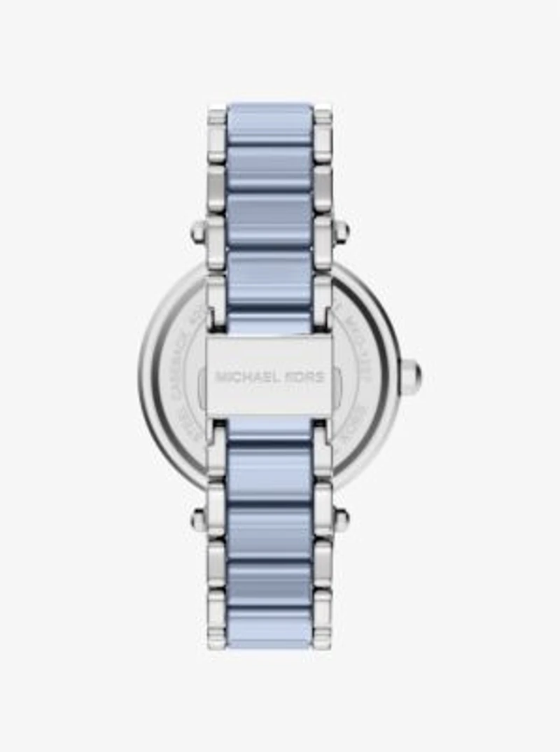 Oversized Parker Pavé Blue-Tone Watch